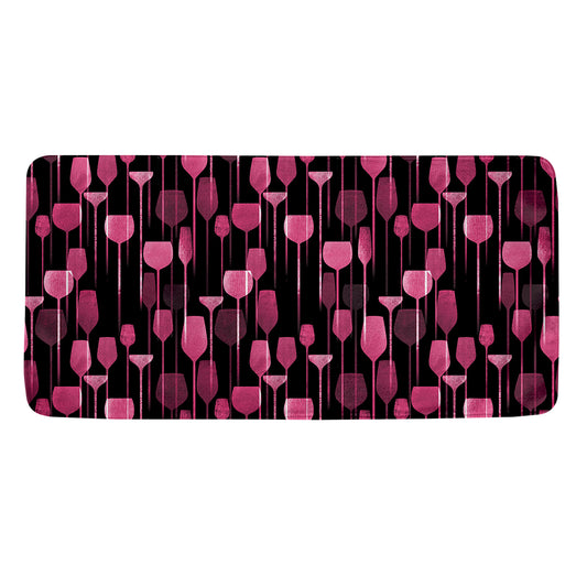 Glasses Of Wine Print Towel