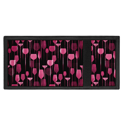 Glasses Of Wine Print Trifold Wallet