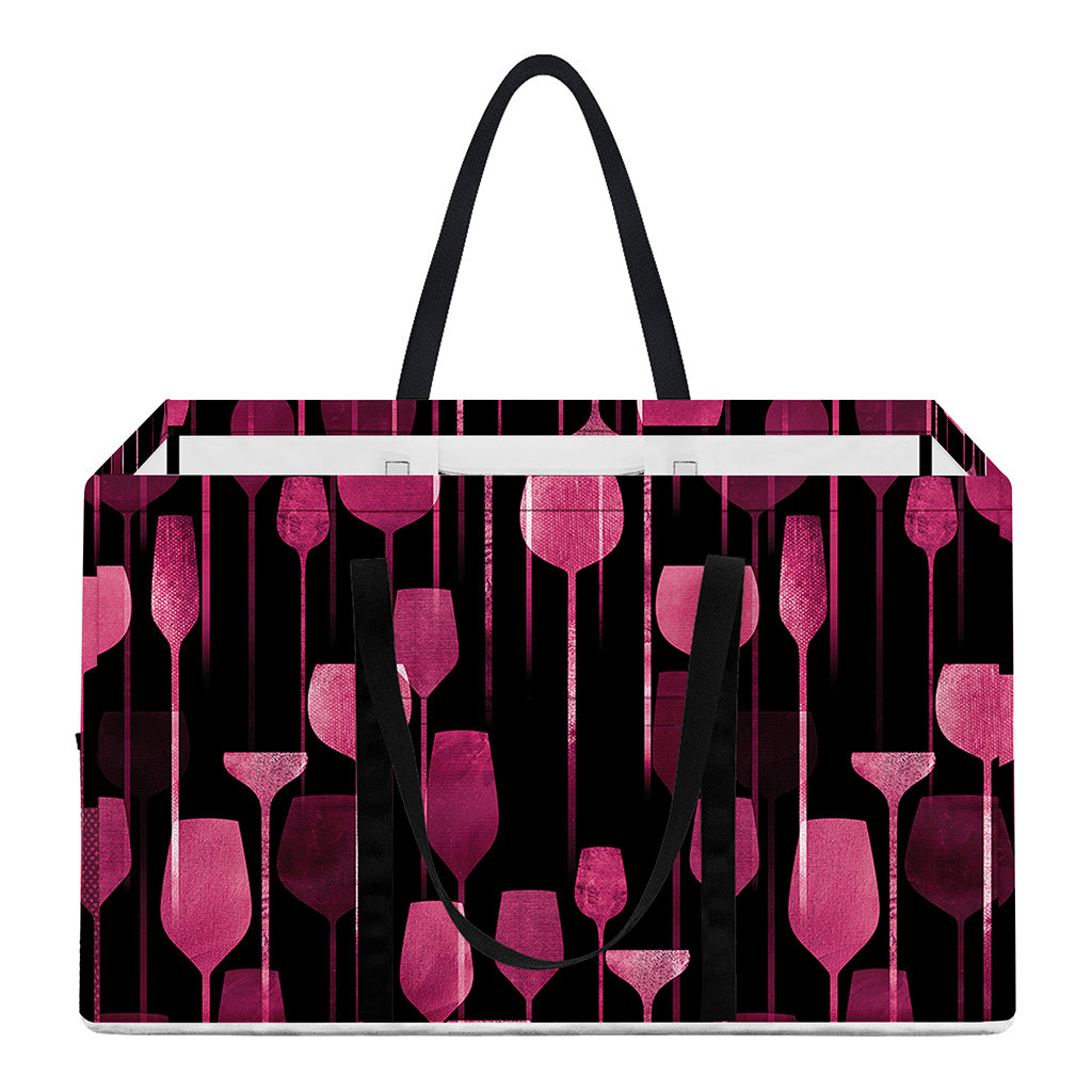Glasses Of Wine Print Utility Tote Bag