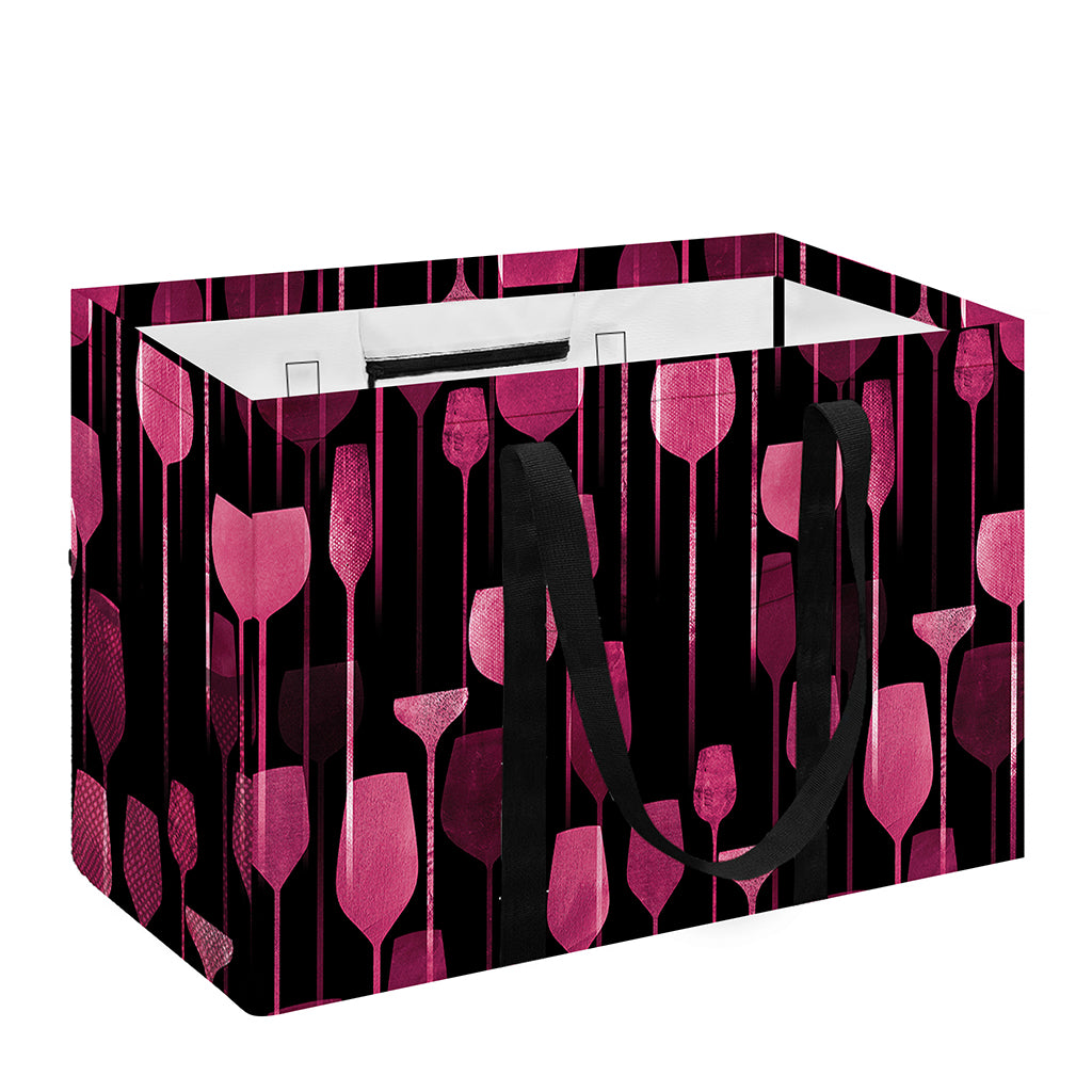Glasses Of Wine Print Utility Tote Bag