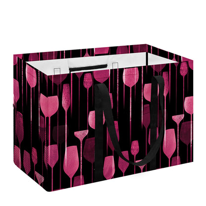 Glasses Of Wine Print Utility Tote Bag