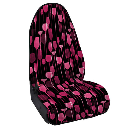 Glasses Of Wine Print Waterproof Car Seat Cover