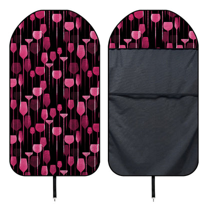 Glasses Of Wine Print Waterproof Car Seat Cover