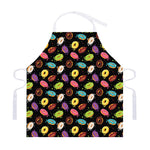 Glaze Donut Pattern Print Adjustable Apron