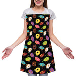 Glaze Donut Pattern Print Adjustable Apron