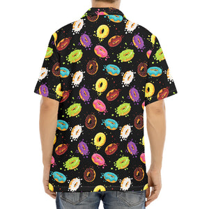 Glaze Donut Pattern Print Aloha Shirt