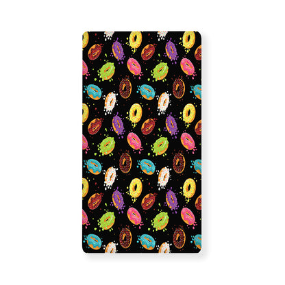 Glaze Donut Pattern Print Baby Crib Sheet