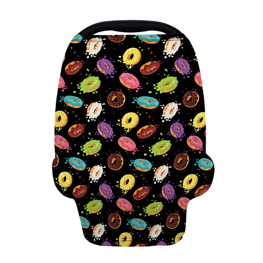 Glaze Donut Pattern Print Baby Seat Cover