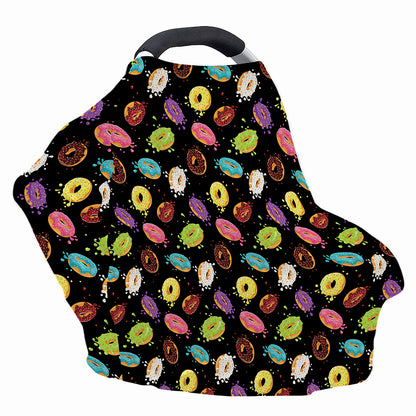 Glaze Donut Pattern Print Baby Seat Cover