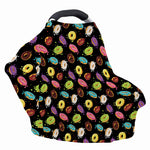 Glaze Donut Pattern Print Baby Seat Cover