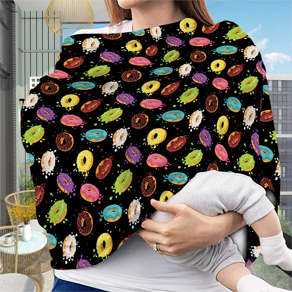 Glaze Donut Pattern Print Baby Seat Cover