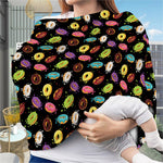 Glaze Donut Pattern Print Baby Seat Cover
