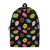 Glaze Donut Pattern Print Backpack