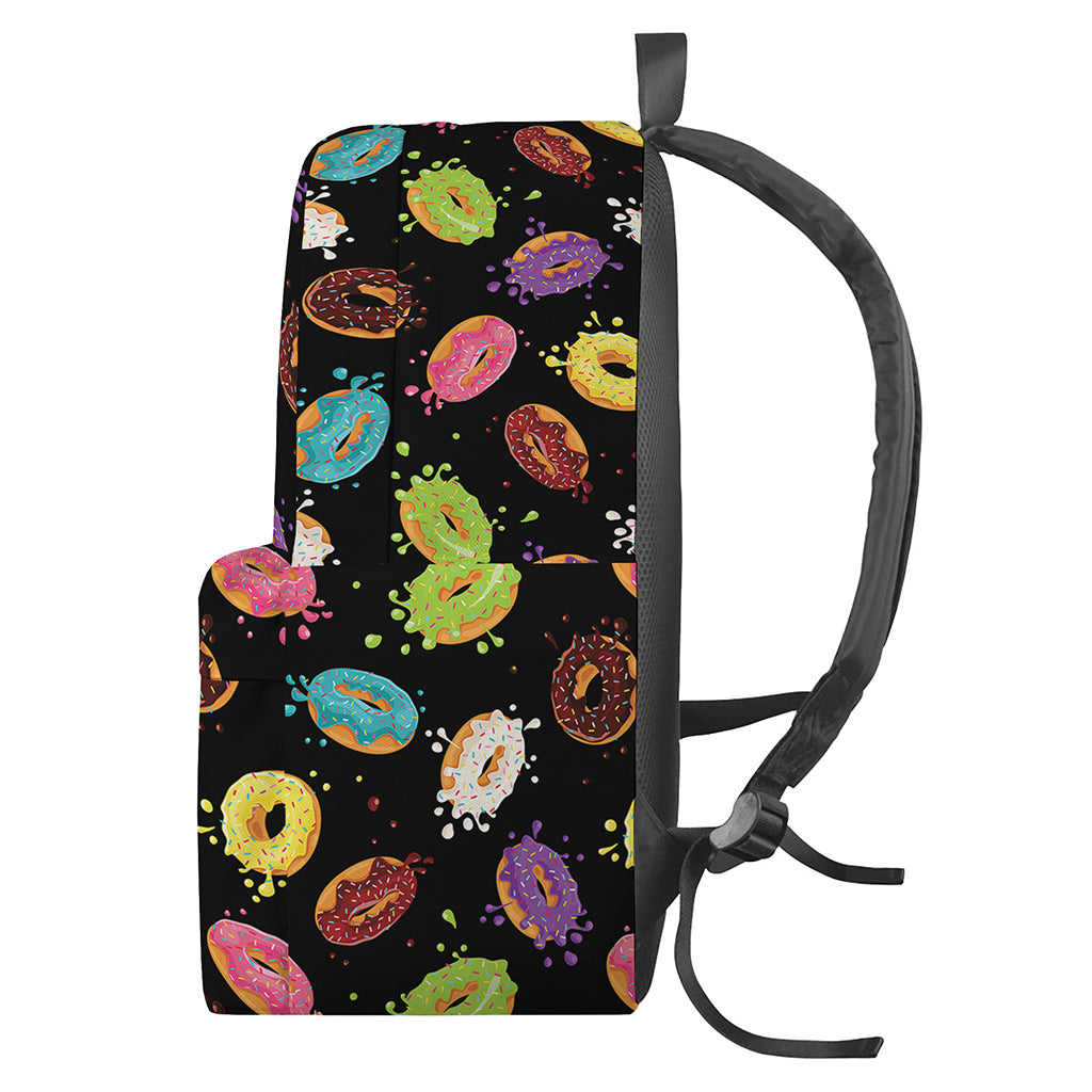 Glaze Donut Pattern Print Backpack