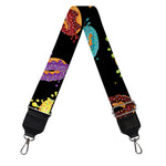 Glaze Donut Pattern Print Bag Strap