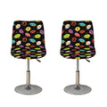 Glaze Donut Pattern Print Bar Stool Covers