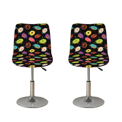 Glaze Donut Pattern Print Bar Stool Covers