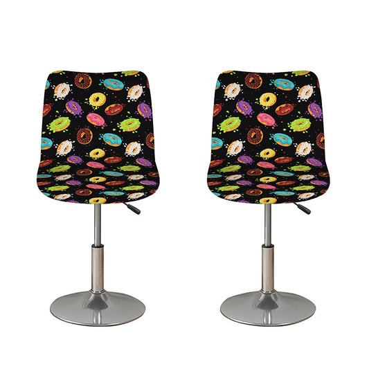 Glaze Donut Pattern Print Bar Stool Covers