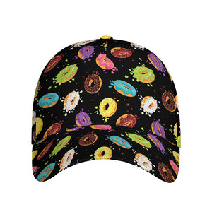 Glaze Donut Pattern Print Baseball Cap