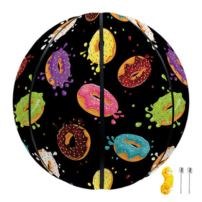 Glaze Donut Pattern Print Basketball