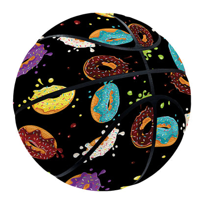 Glaze Donut Pattern Print Basketball