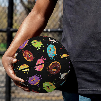 Glaze Donut Pattern Print Basketball
