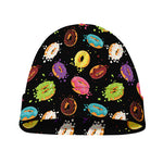 Glaze Donut Pattern Print Beanie