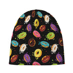 Glaze Donut Pattern Print Beanie