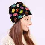 Glaze Donut Pattern Print Beanie
