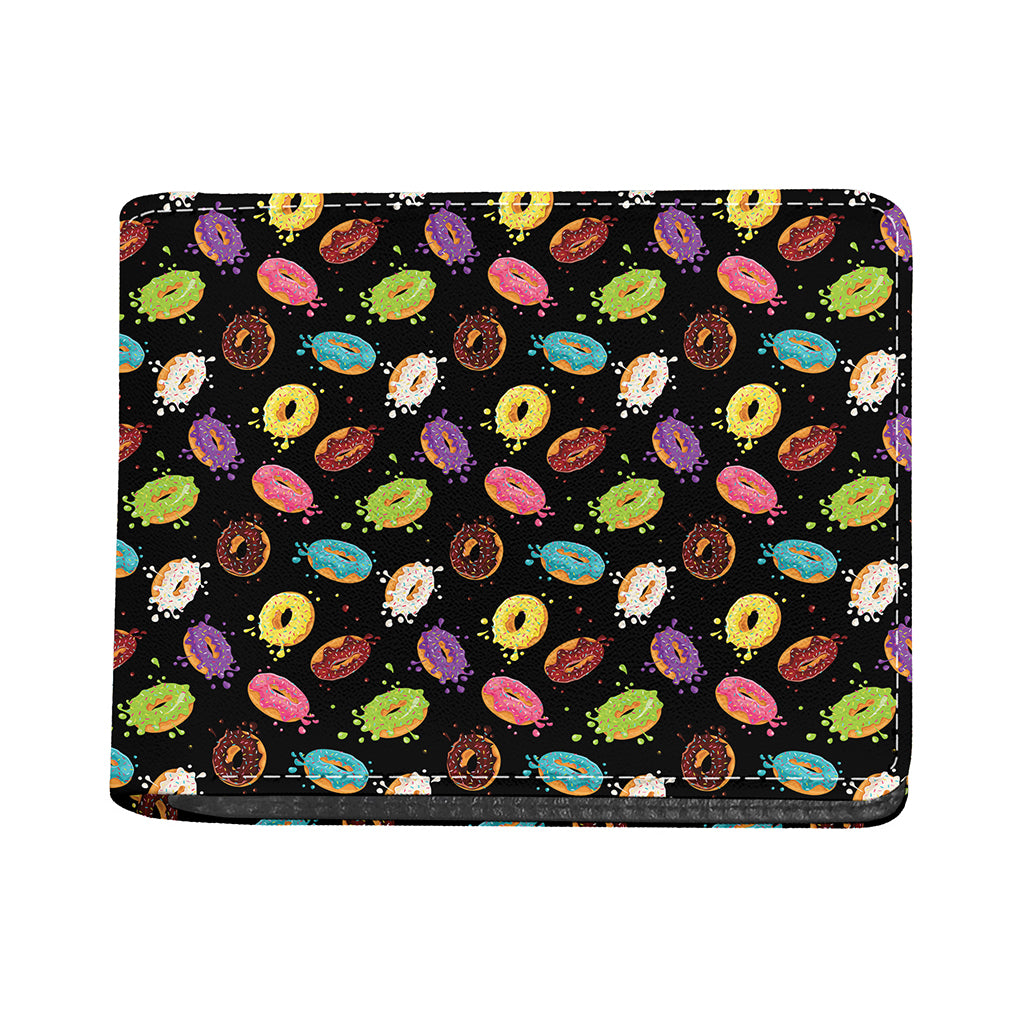 Glaze Donut Pattern Print Bifold Wallet