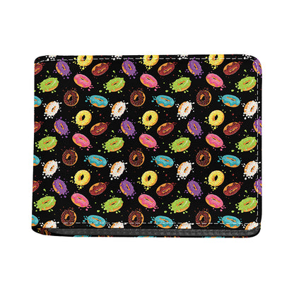 Glaze Donut Pattern Print Bifold Wallet