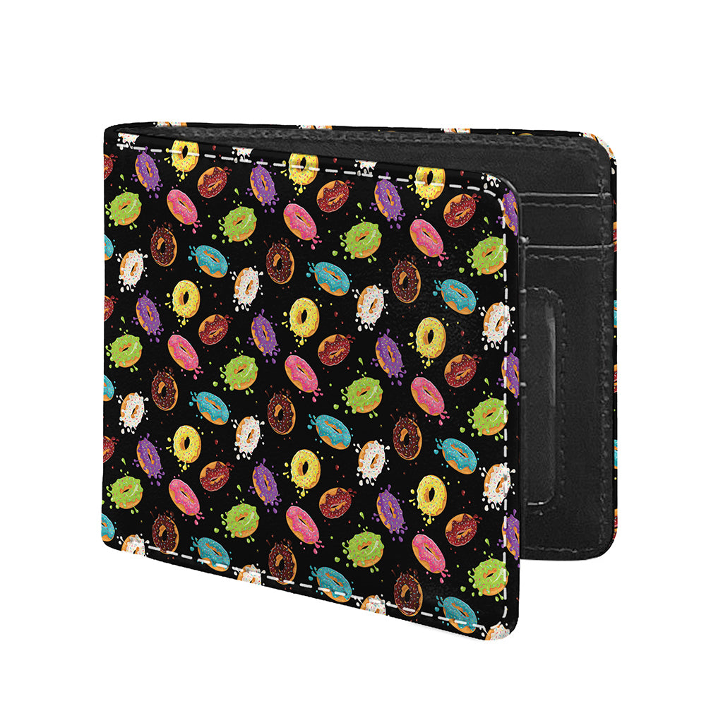 Glaze Donut Pattern Print Bifold Wallet