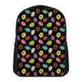 Glaze Donut Pattern Print Casual Backpack