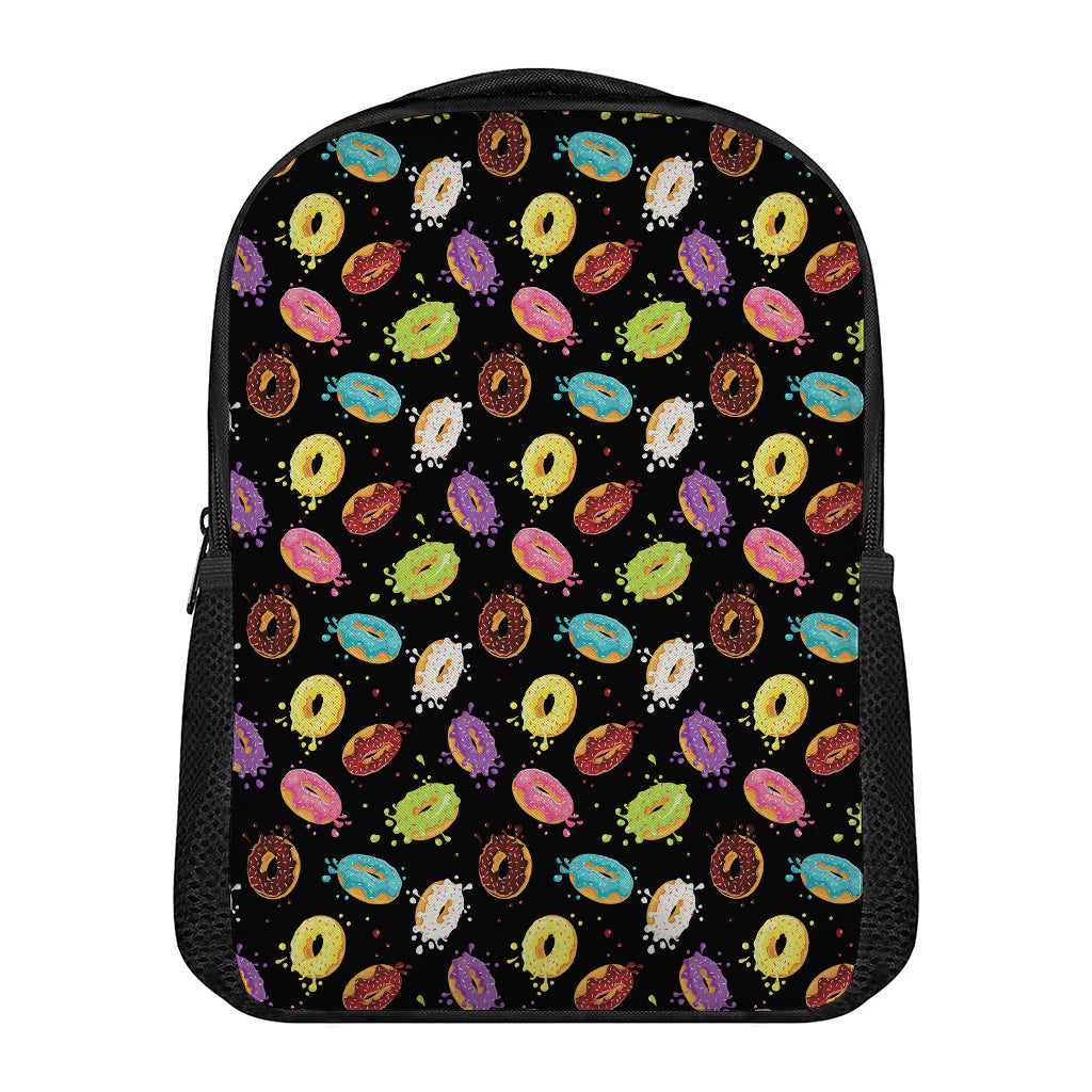 Glaze Donut Pattern Print Casual Backpack