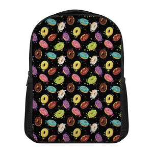 Glaze Donut Pattern Print Casual Backpack