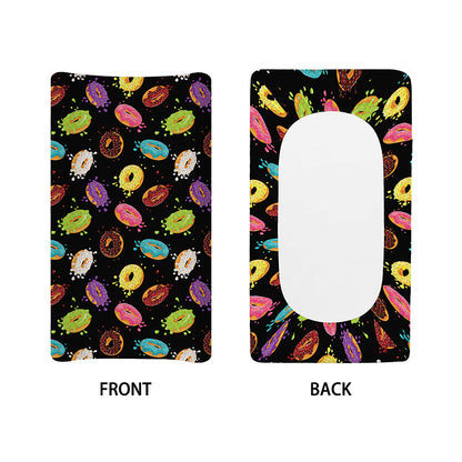 Glaze Donut Pattern Print Changing Pad Cover