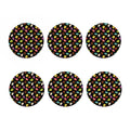 Glaze Donut Pattern Print Coaster Set