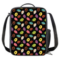 Glaze Donut Pattern Print Crossbody Lunch Bag