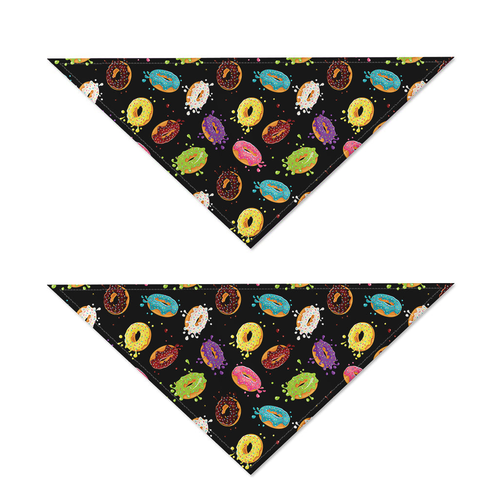 Glaze Donut Pattern Print Dog Bandana