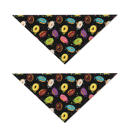Glaze Donut Pattern Print Dog Bandana