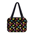 Glaze Donut Pattern Print Double Strap Bible Bag