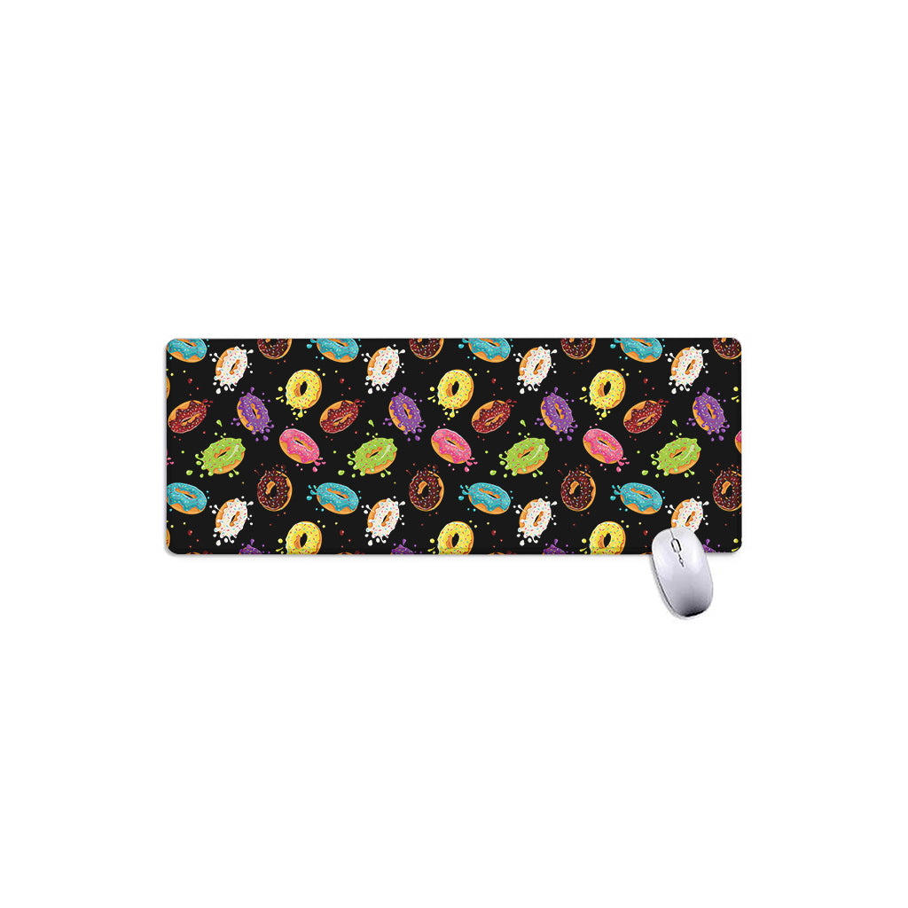 Glaze Donut Pattern Print Extended Mouse Pad