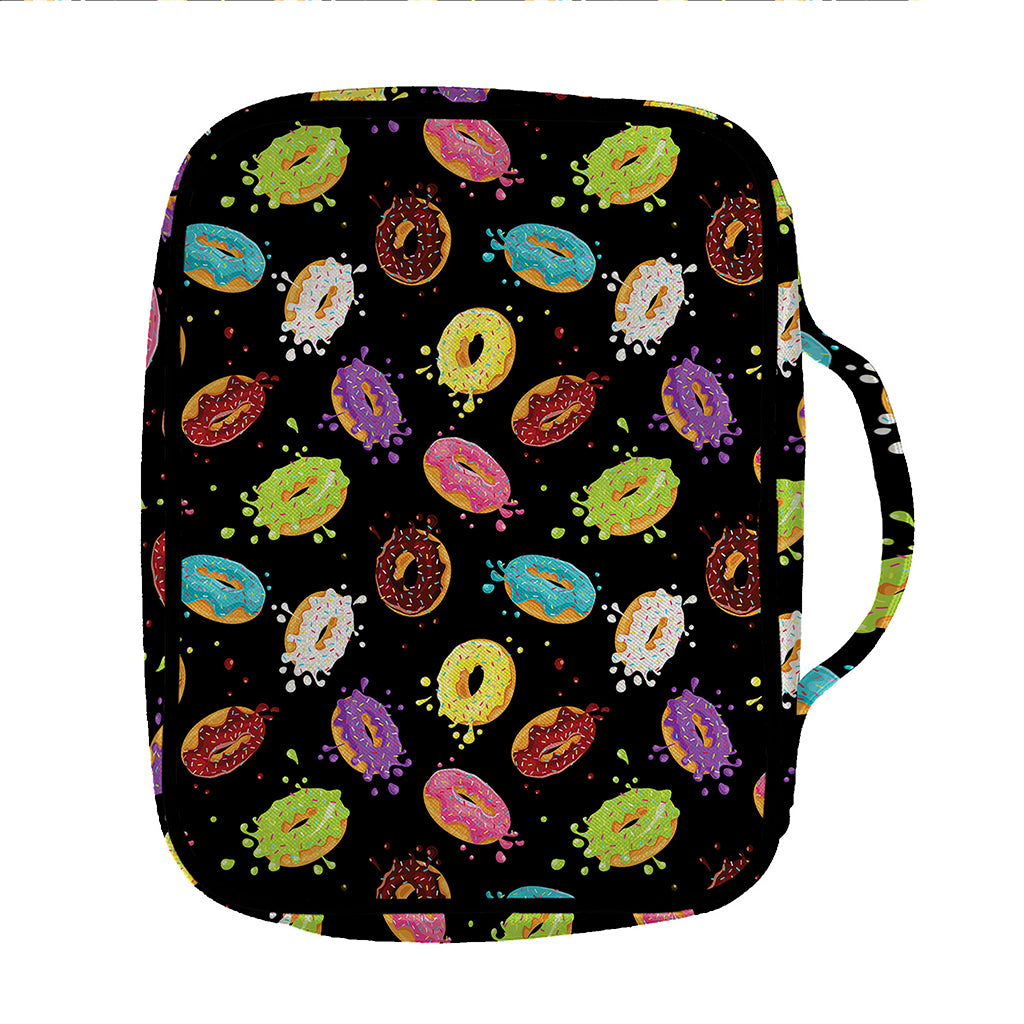 Glaze Donut Pattern Print Front Pocket Bible Bag
