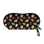 Glaze Donut Pattern Print Glasses Case