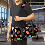 Glaze Donut Pattern Print Gym Bag