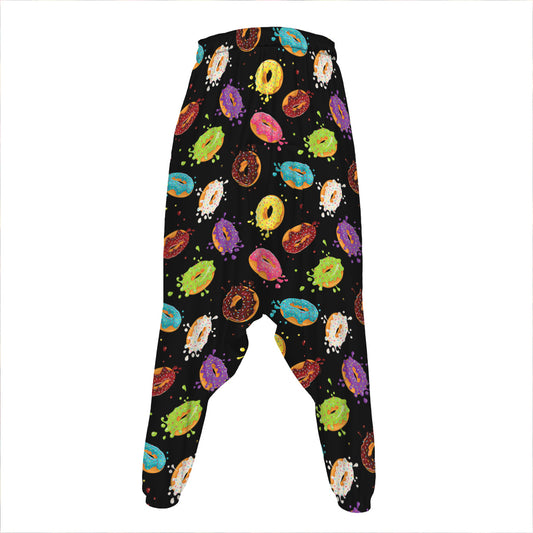 Glaze Donut Pattern Print Hammer Pants