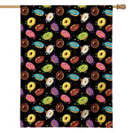 Glaze Donut Pattern Print House Flag