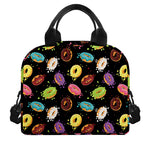 Glaze Donut Pattern Print Insulated Lunch Bag
