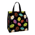 Glaze Donut Pattern Print Insulated Lunch Tote