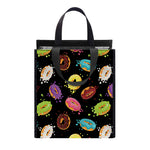 Glaze Donut Pattern Print Insulated Lunch Tote